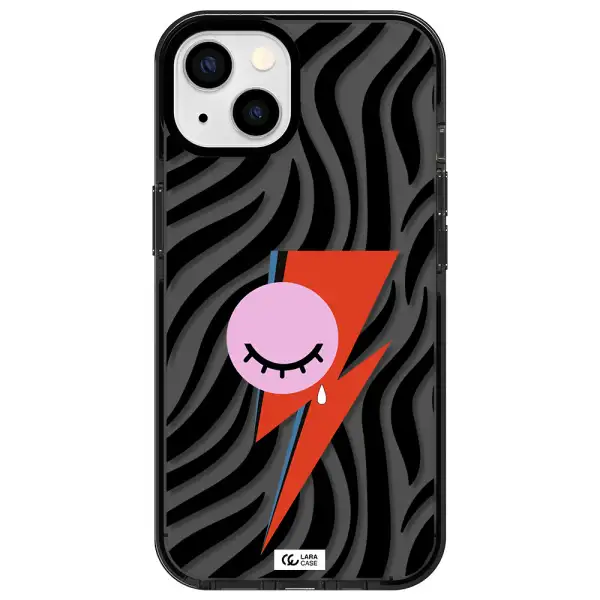 David Bowie Symbol Apple iPhone 13 impact Smoke Black Case