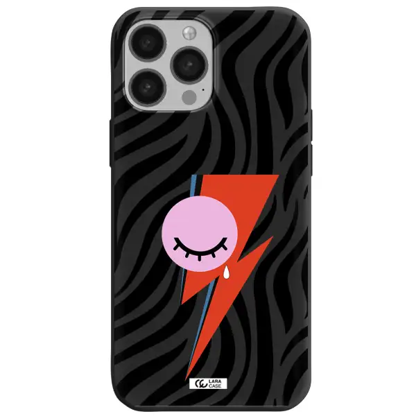 David Bowie Symbol Apple iPhone 13 Pro Max Silicone black Case