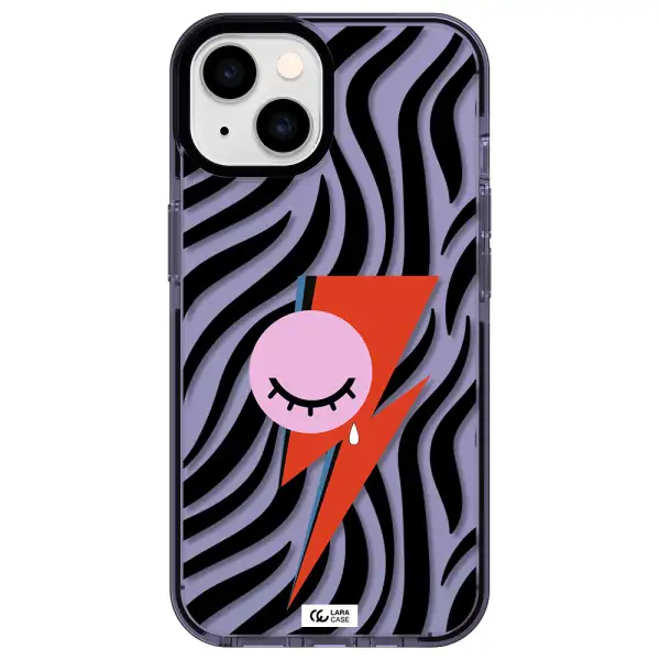 David Bowie Symbol Apple iPhone 14 impact Lilac Case