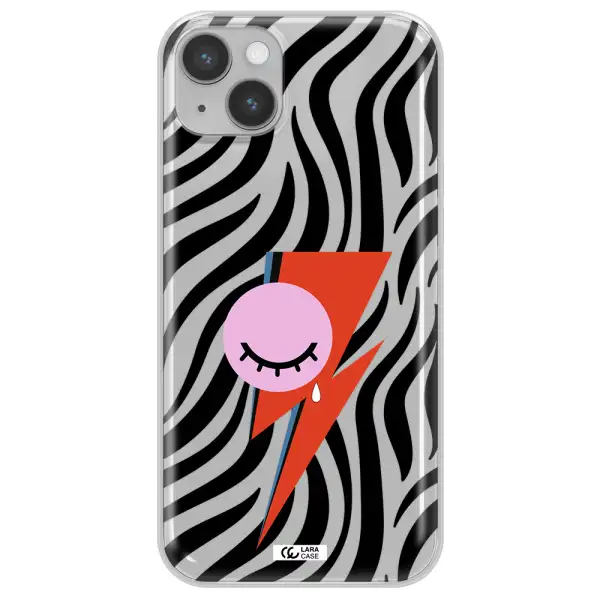 David Bowie Symbol Apple iPhone 14 plus Clear TPU Case