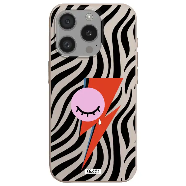 David Bowie Symbol Apple Iphone 15 Pro Silicone Stone Case