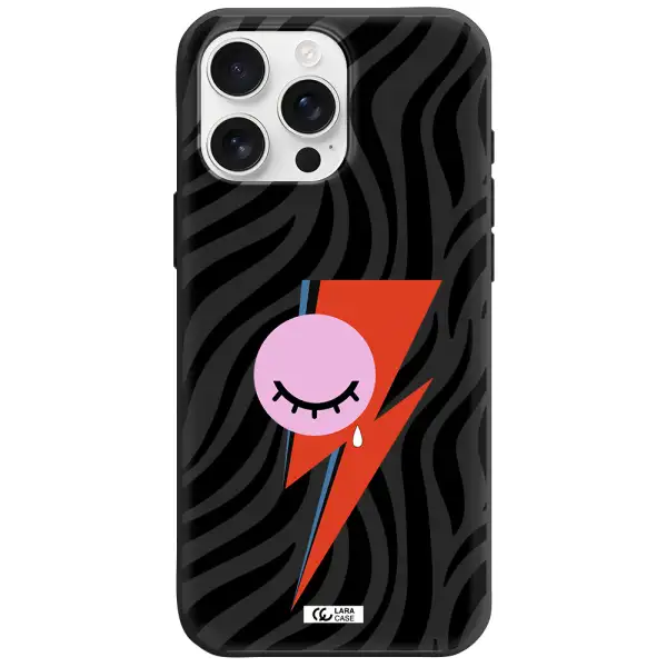 David Bowie Symbol Apple Iphone 16 Pro Max Silicone Black Case