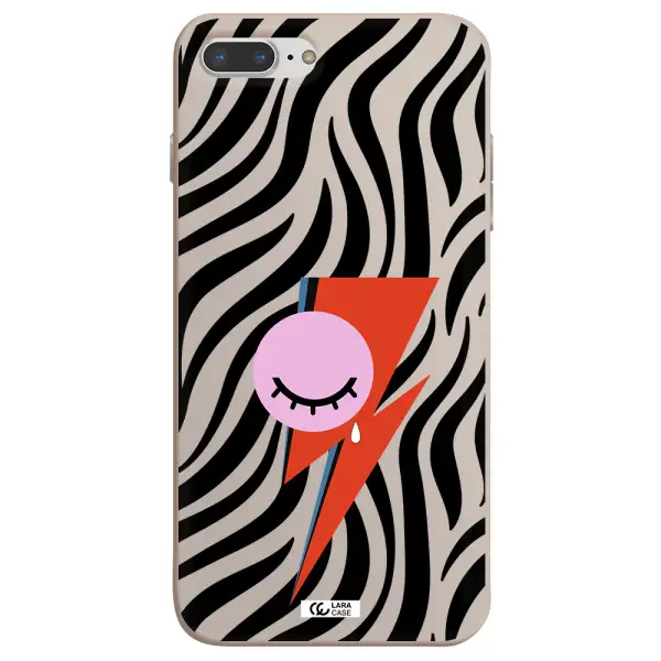 David Bowie Symbol Apple iPhone 8 plus Silicone Stone Case