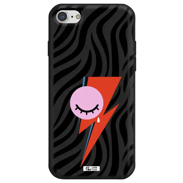 David Bowie Symbol Apple iPhone 8 Silicone black Case