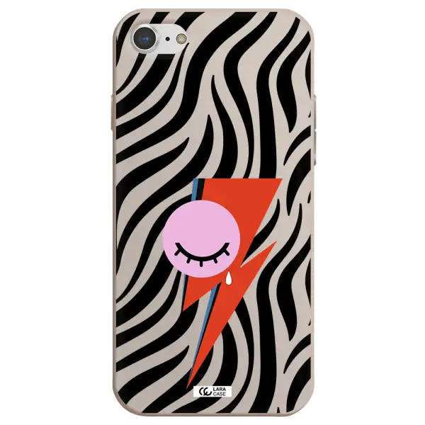 David Bowie Symbol Apple iPhone 8 Silicone Stone Case