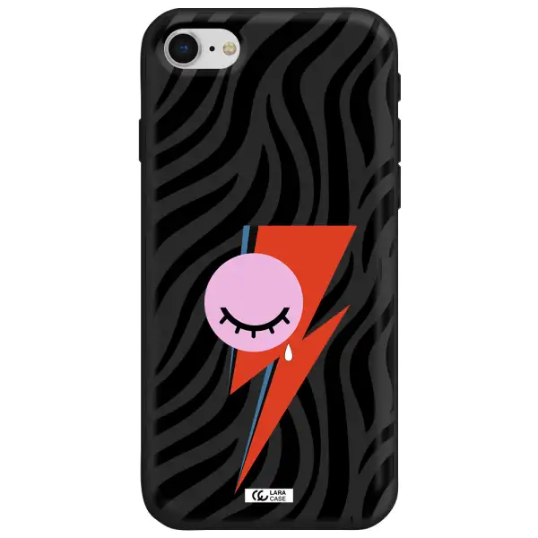 David Bowie Symbol Apple iPhone se 2020 Silicone black Case