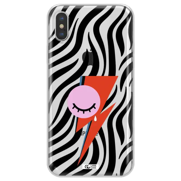 David Bowie Symbol Apple iPhone X Clear TPU Case