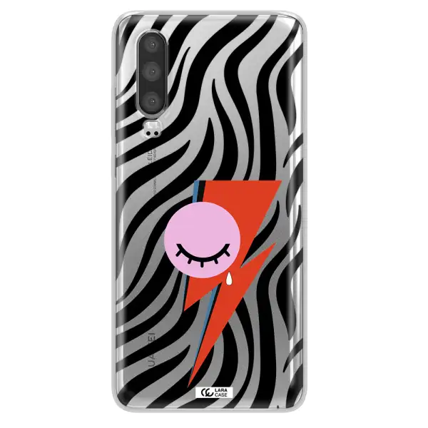 David Bowie Symbol Huawei P30 Clear TPU Case
