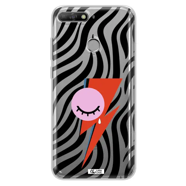 David Bowie Symbol Huawei Y6 Prime 2018 Clear TPU Case