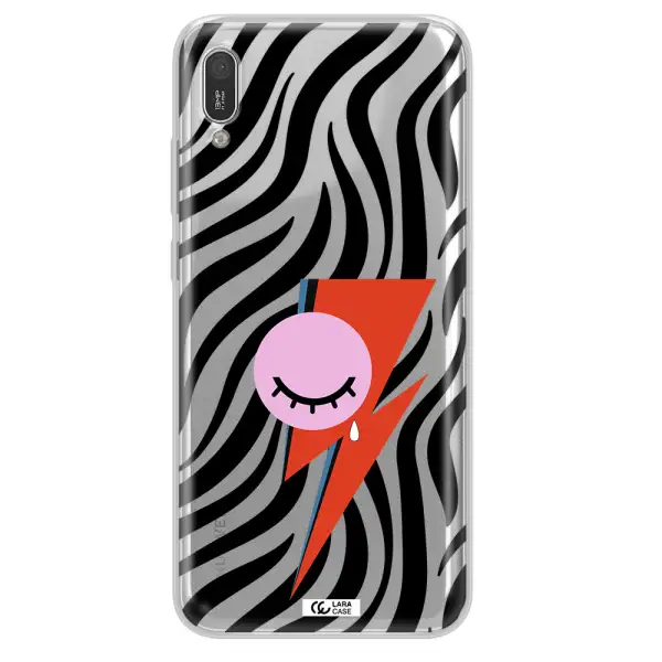 David Bowie Symbol Huawei Y6 Pro 2019 Clear TPU Case