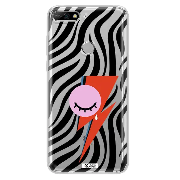 David Bowie Symbol Huawei Y7 2018 Clear TPU Case
