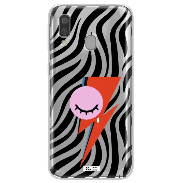 David Bowie Symbol Samsung A40 Clear TPU Case