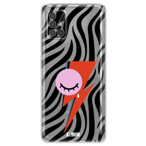 David Bowie Symbol Samsung A40S Clear Tpu Case