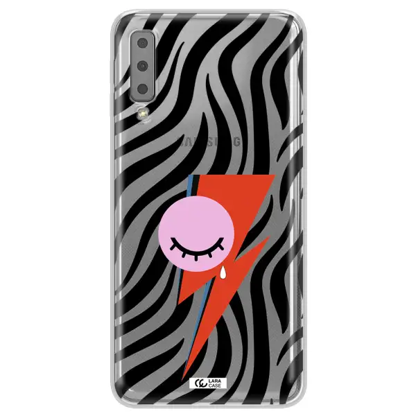 David Bowie Symbol Samsung A7 2018 Clear TPU Case