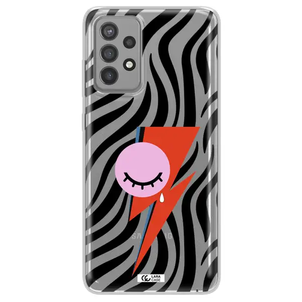 David Bowie Symbol Samsung A72 Clear TPU Case