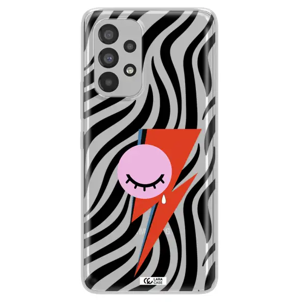 David Bowie Symbol Samsung A73 Clear TPU Case