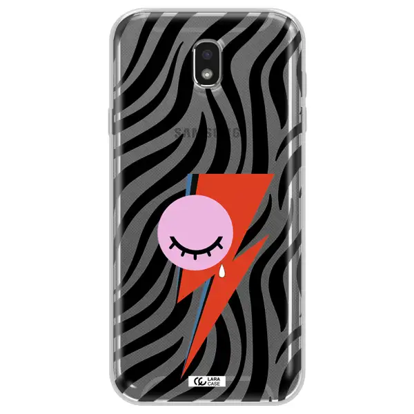 David Bowie Symbol Samsung J7 Pro Clear TPU Case