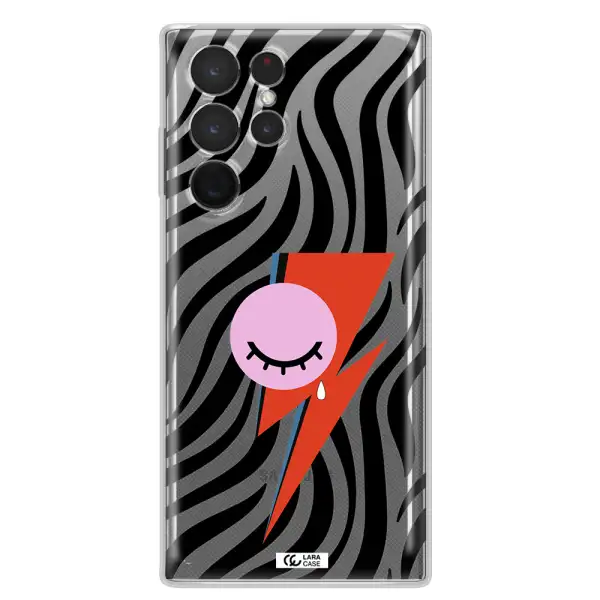 David Bowie Symbol Samsung S 22 Ultra Clear TPU Case