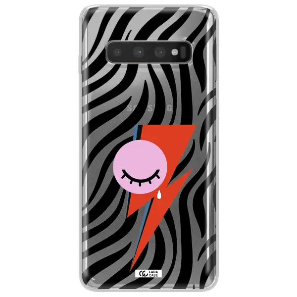 David Bowie Symbol Samsung S10 Plus Clear TPU Case