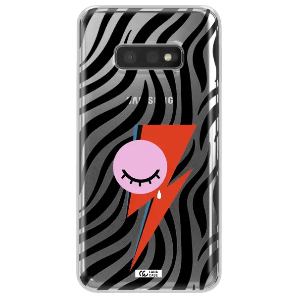 David Bowie Symbol Samsung S10e Clear TPU Case