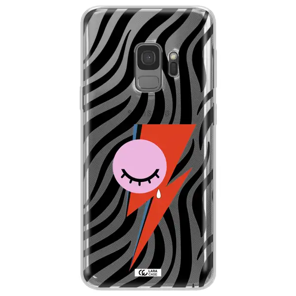 David Bowie Symbol Samsung S9 Clear TPU Case