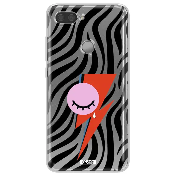 David Bowie Symbol Xiaomi Mi 8 Lite Clear TPU Case