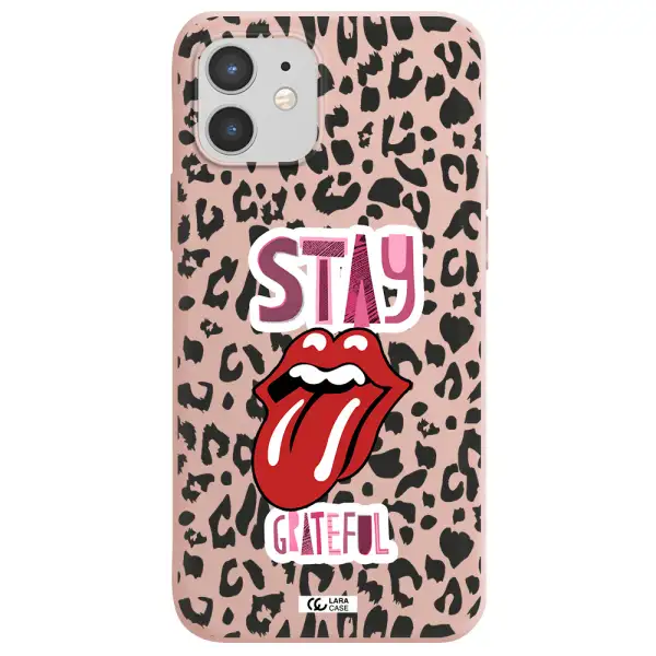 The Rolling Stones Apple iPhone 12 mini Silicone pastel pink Case