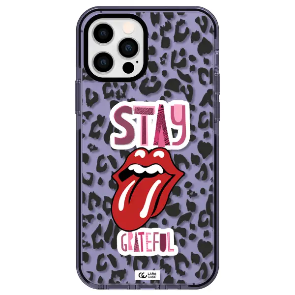 The Rolling Stones Apple iPhone 12 pro impact Lilac Case