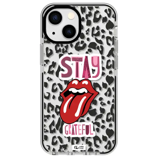 The Rolling Stones Apple iPhone 13 mini impact black border Case