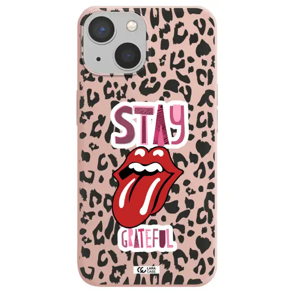 The Rolling Stones Apple iPhone 13 mini Silicone pastel pink Case