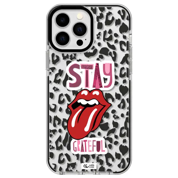 The Rolling Stones Apple iPhone 13 Pro Max impact black border Case