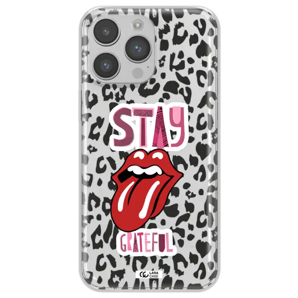 The Rolling Stones Apple iPhone 14 pro Clear TPU Case