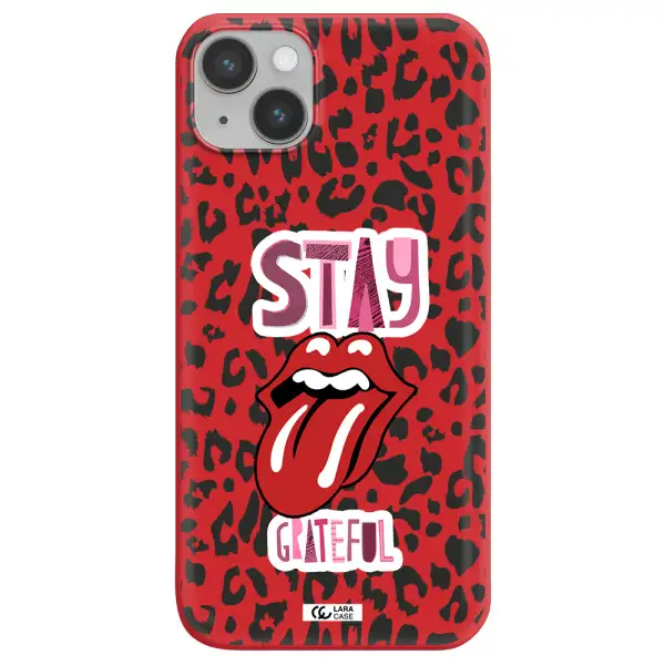 The Rolling Stones Apple iPhone 14 Silicone Imperial Red Case