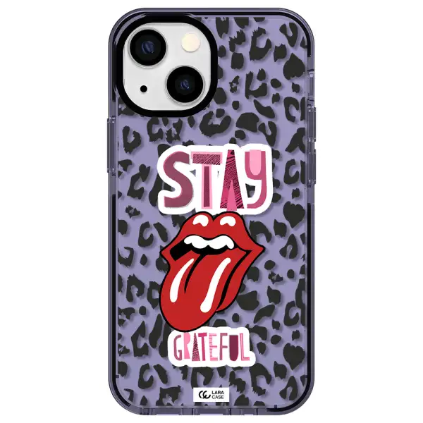 The Rolling Stones Apple iPhone 15 Plus impact Lilac Case