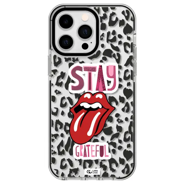 The Rolling Stones Apple iPhone 15 Pro impact black border Case
