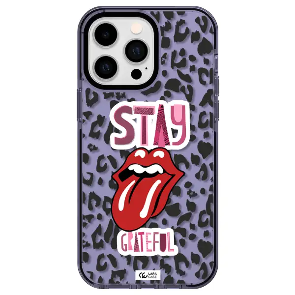 The Rolling Stones Apple iPhone 15 Pro impact Lilac Case