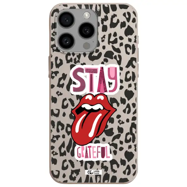 The Rolling Stones Apple Iphone 15 Pro max Silicone Stone Case