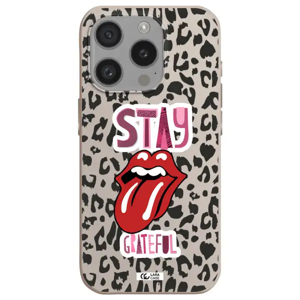 The Rolling Stones Apple Iphone 15 Pro Silicone Stone Case