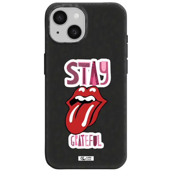 The Rolling Stones Apple iPhone 15 Silicone black Case