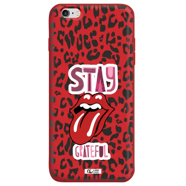 The Rolling Stones Apple iPhone 6 plus Silicone Imperial Red Case