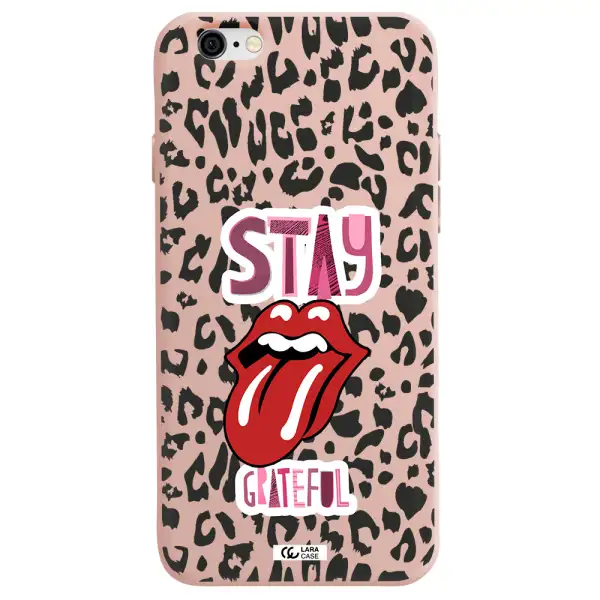 The Rolling Stones Apple iPhone 6 Silicone pastel pink Case