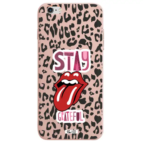 The Rolling Stones Apple iPhone 6S Silicone pastel pink Case