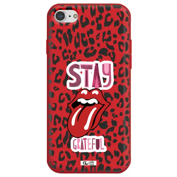 The Rolling Stones Apple iPhone 7 Silicone Imperial Red Case