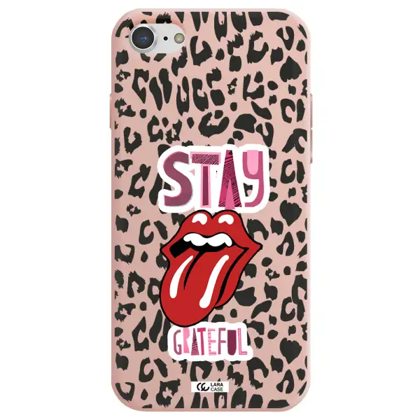 The Rolling Stones Apple iPhone 7 Silicone pastel pink Case