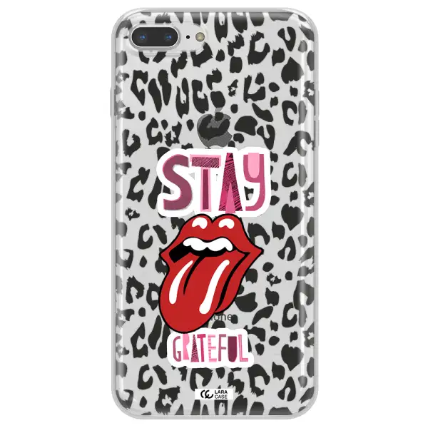 The Rolling Stones Apple iPhone 8 plus Clear TPU Case