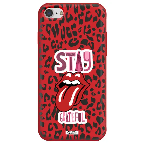 The Rolling Stones Apple iPhone 8 Silicone Imperial Red Case