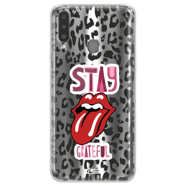 The Rolling Stones Samsung A20S Clear TPU Case