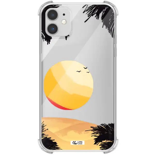 Sunset On The Beach Apple iPhone 11 Clear PC Case