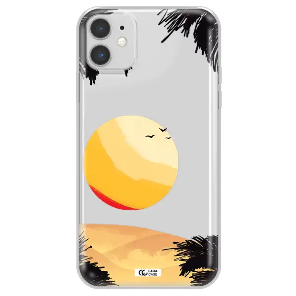 Sunset On The Beach Apple iPhone 11 Clear TPU Case