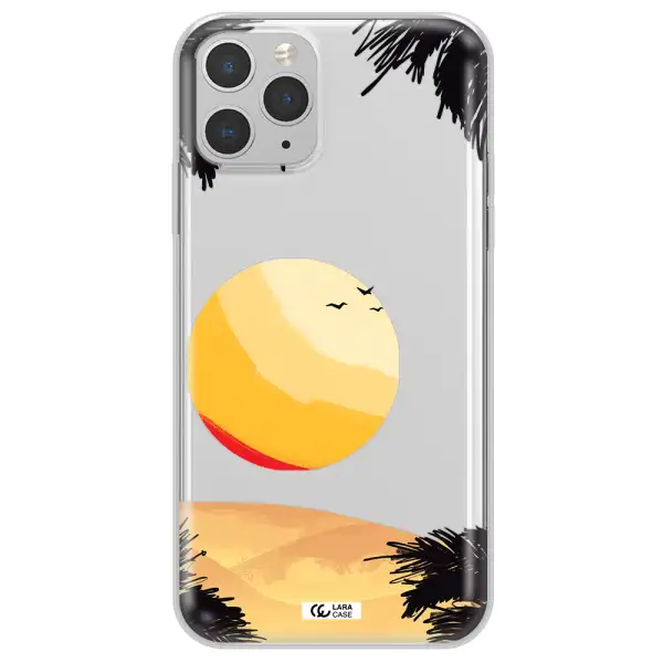 Sunset On The Beach Apple iPhone 11 pro Clear TPU Case